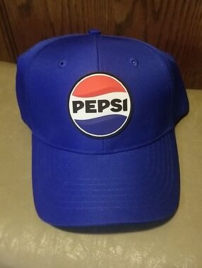 Pepsi Blue Cap with Red and White Logo Badge
